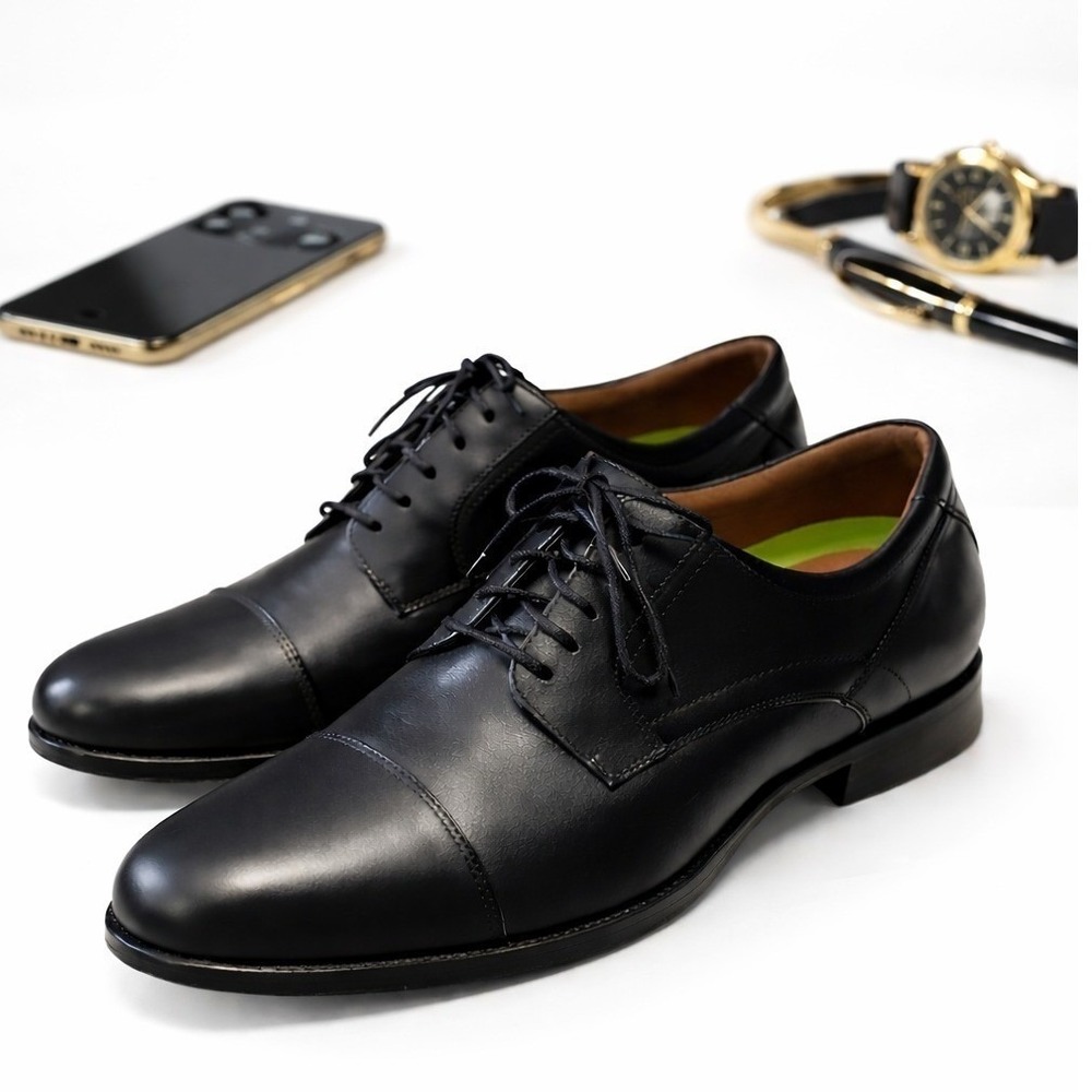 Florsheim Midtown Cap Toe Oxford 12D Lace Up Shoes Dadcore Ortholite Comfort
